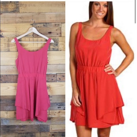 BCBGeneration Burnt Coral Dress - Picture 2 of 9